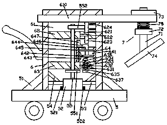 Special tamping device for slope