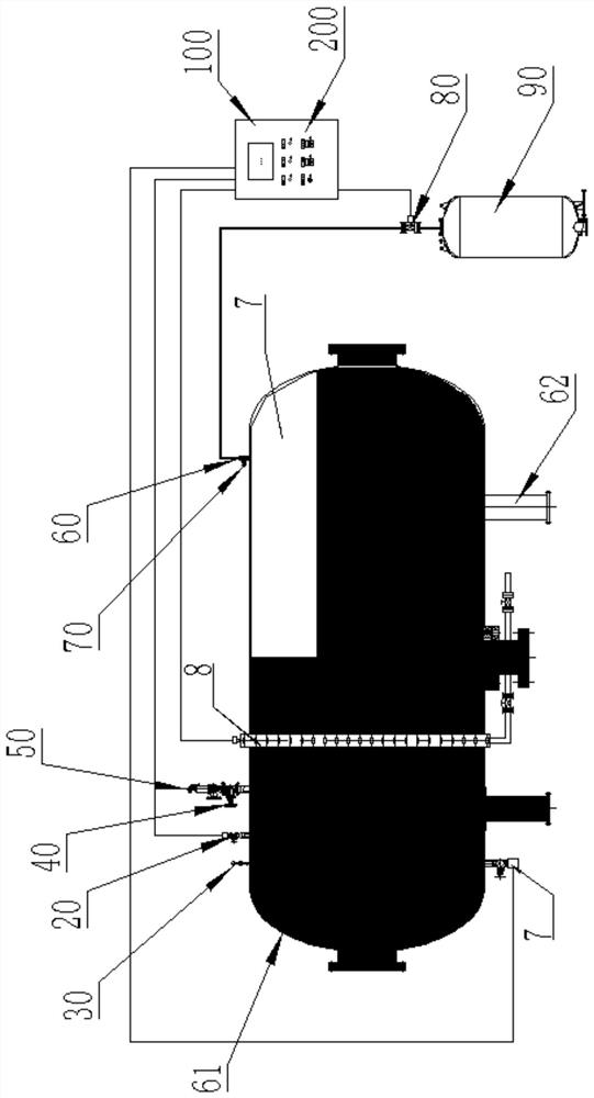 Intelligent water hammer eliminating tank system and use method