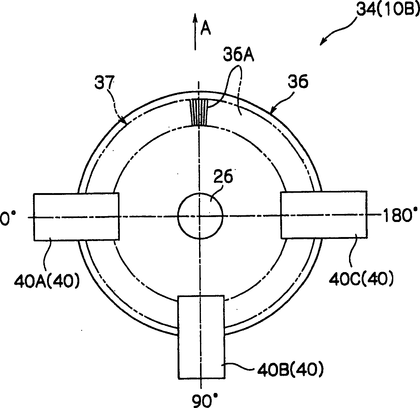 Rotary machine with rotary sensor