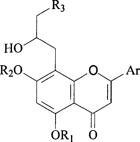 Preparation method and usage for nitrogen-containing flavone derivatives