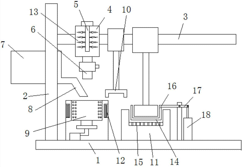 Rapid forming device of oil cake used for sesame oil processing