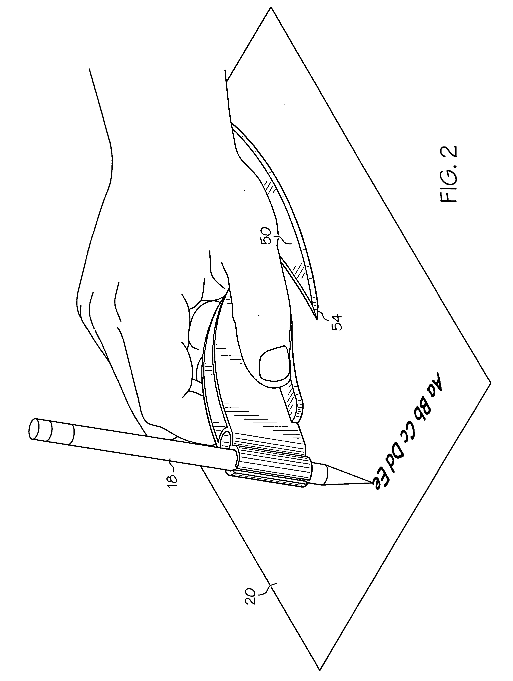 Writing instrument holder and hand support