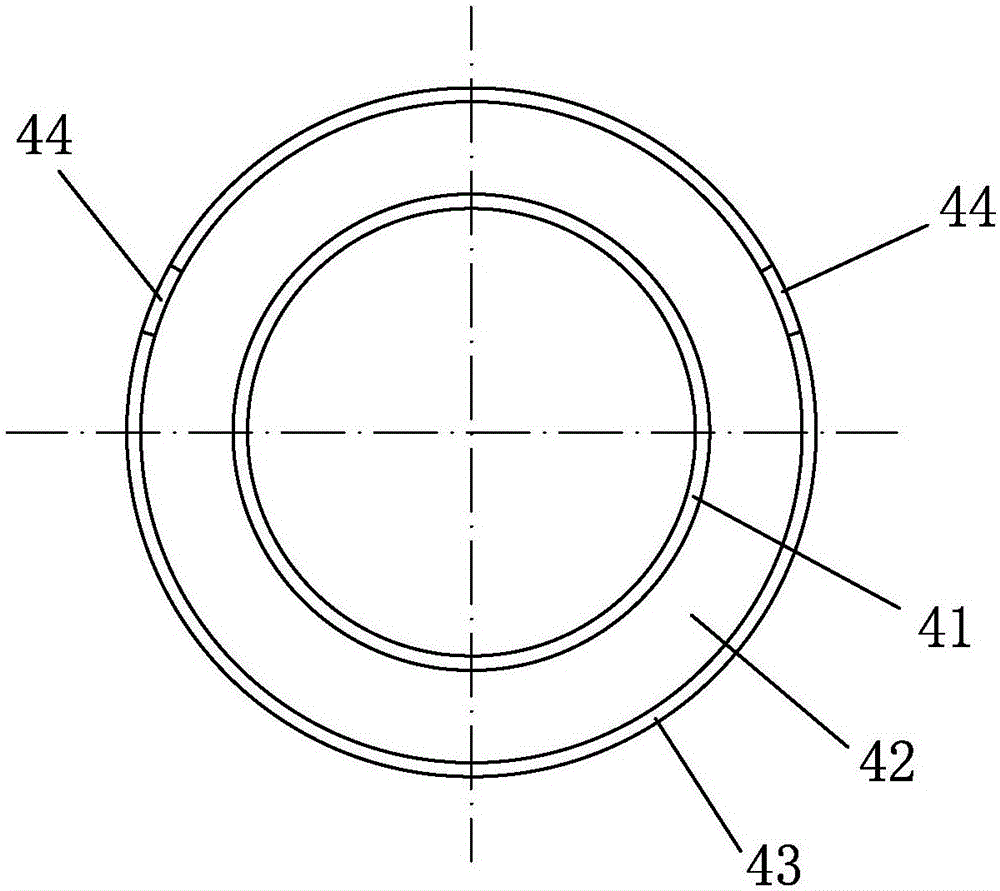 High-temperature heat radiation and gas guide bearing