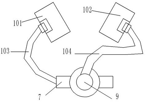 A fishing device and method for a sand-buried pipe string in an oil-water well