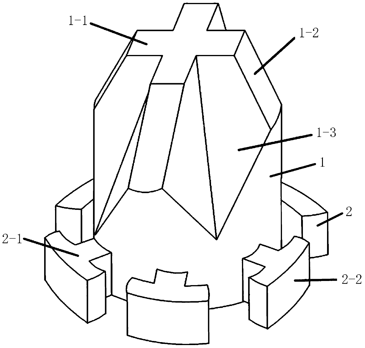 Drilling insert, roller cone bit and drilling insert machining method