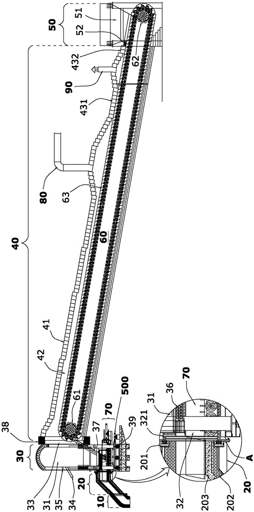 Scrap steel preheating and continuous feeding system constructed based on waste heat recovering channel of electric-arc furnace and application method of system