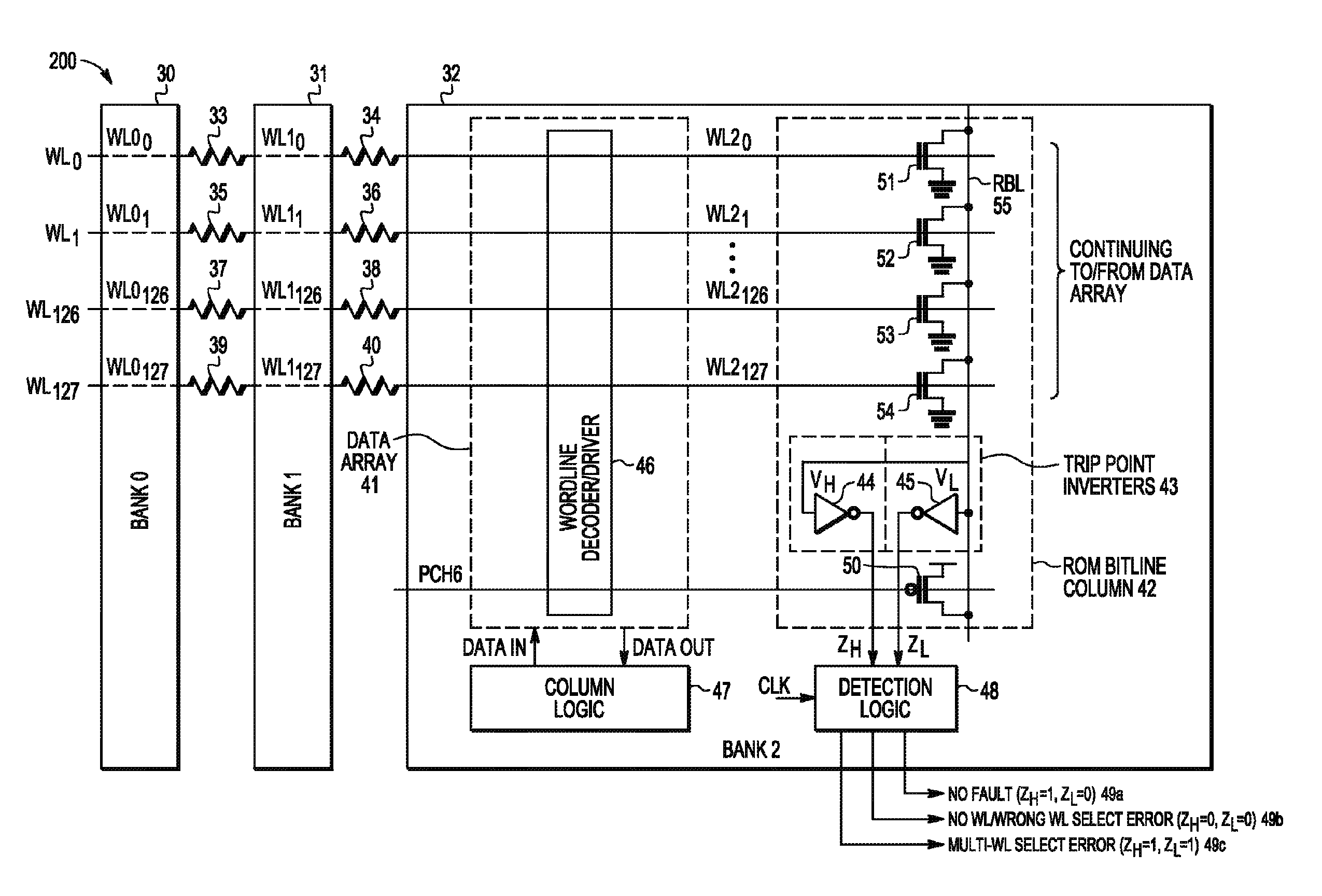 Address fault detection circuit