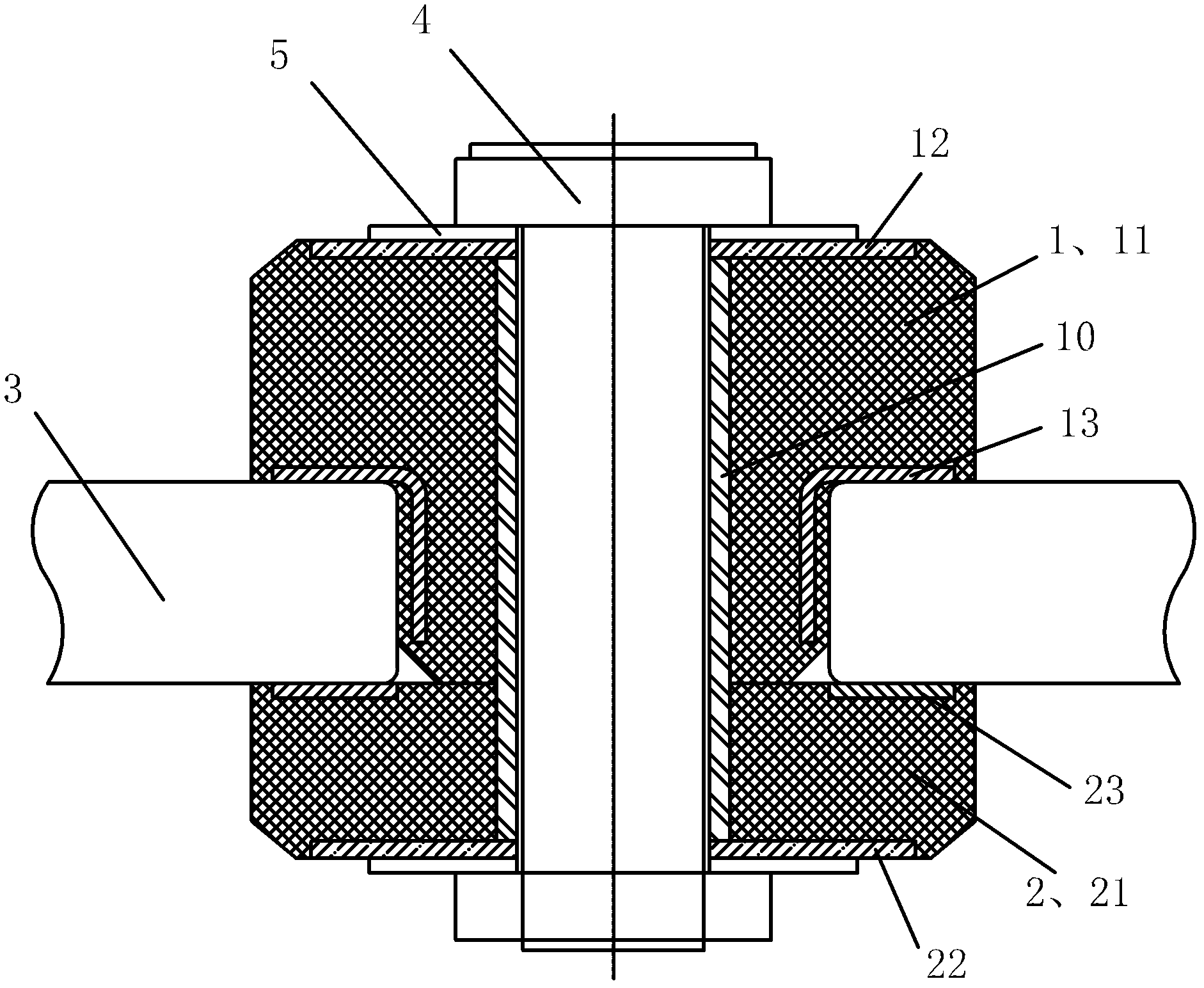 High-energy consumption viscoelastic vibration isolating damper for engine