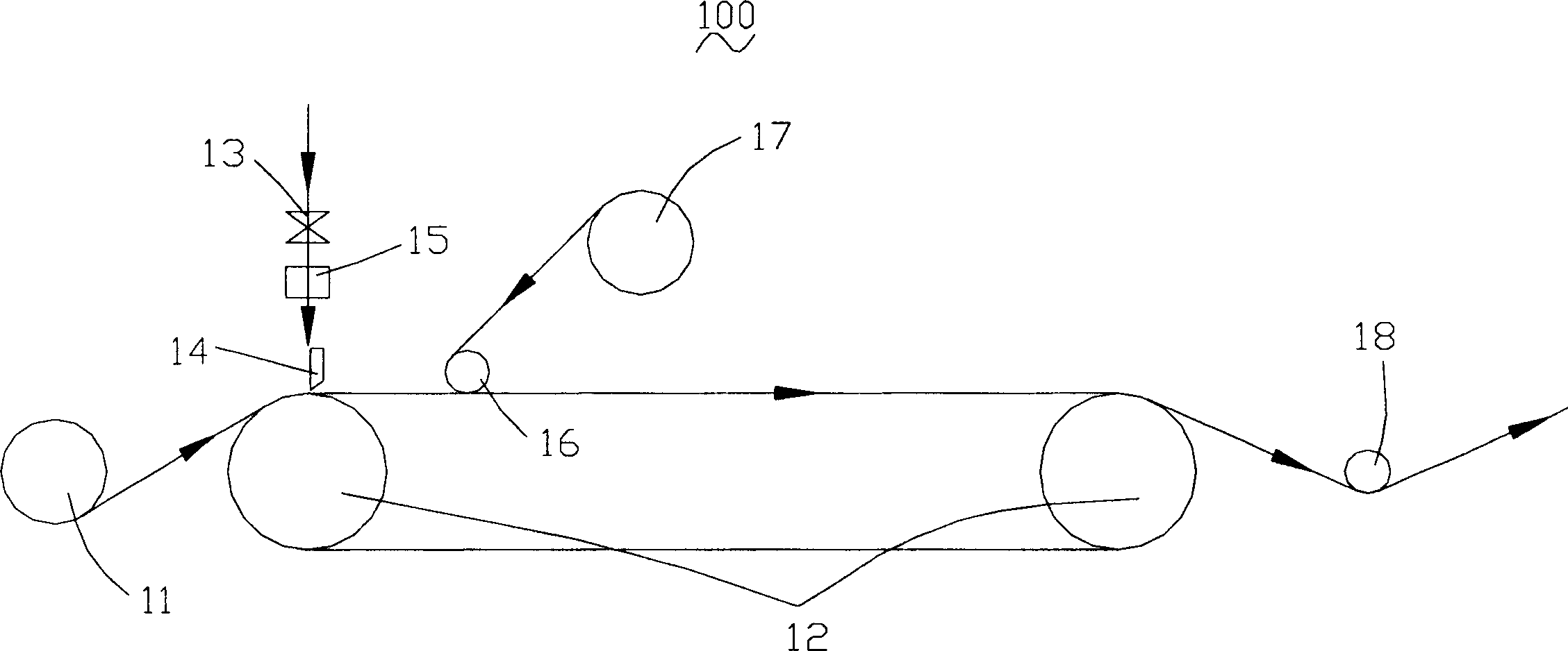 Process and device for forming and producing self-adhesive water-proof coiled material