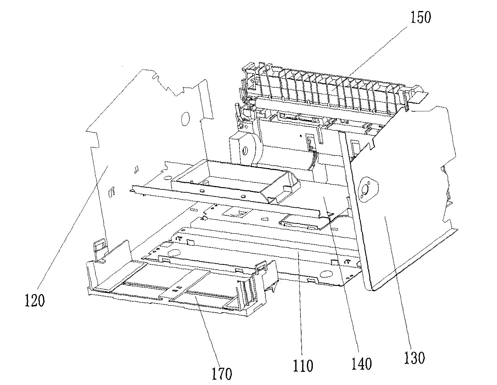 Frame of image forming device