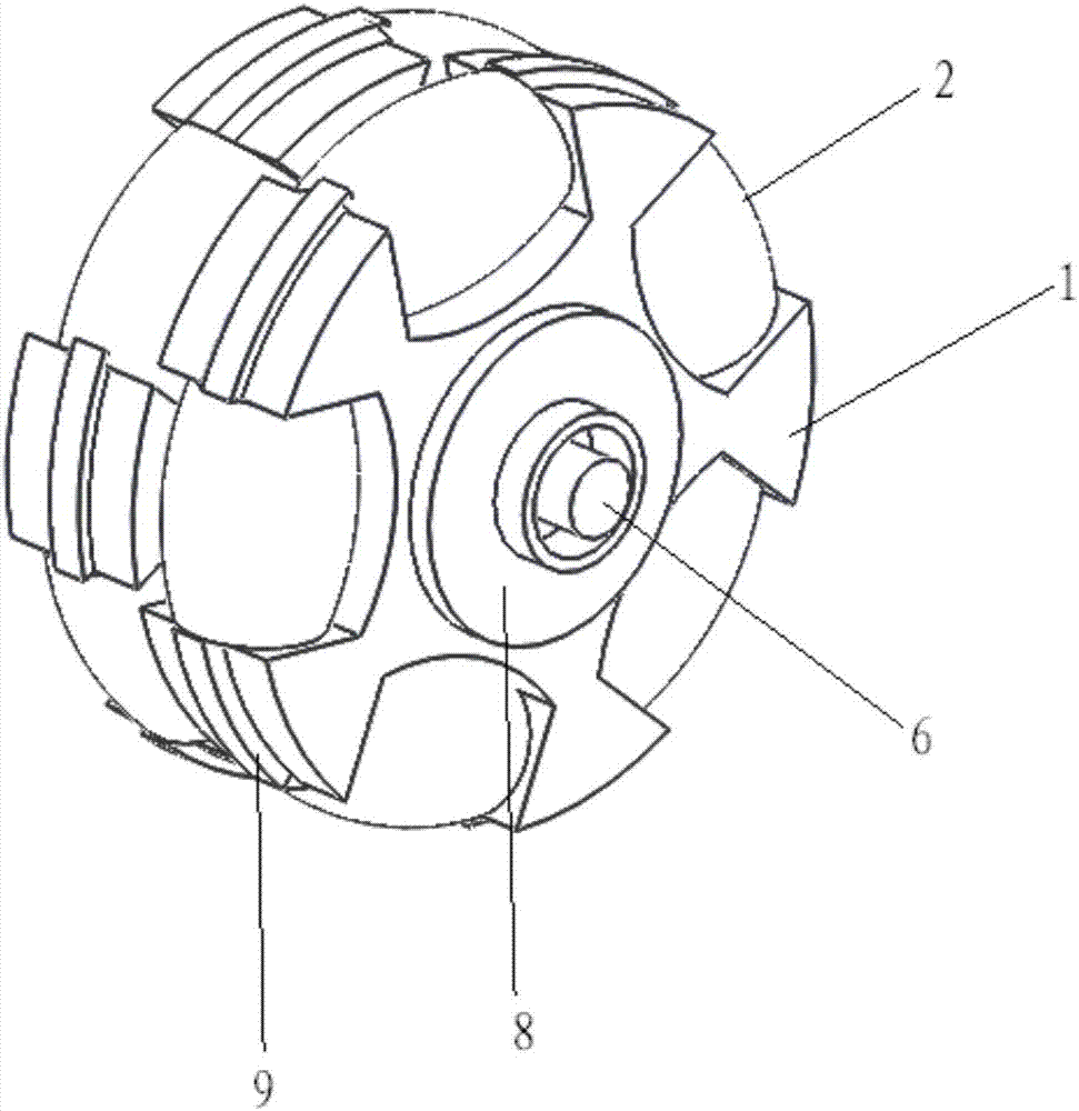 Wheel hub drive motor based on Mecanum wheel