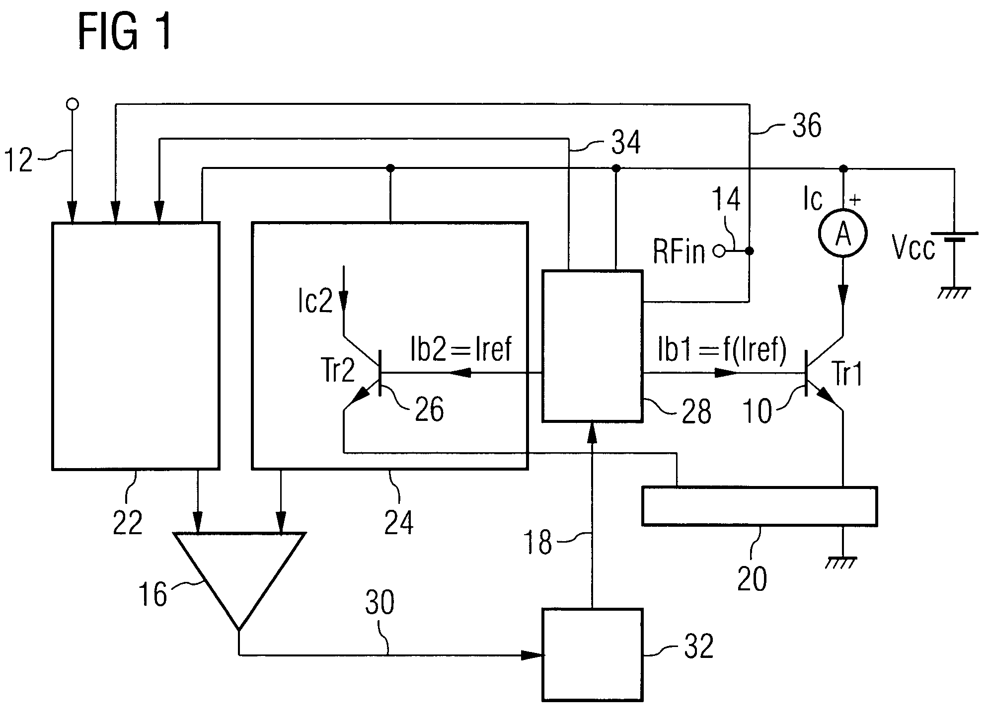 Bias circuit for a bipolar transistor