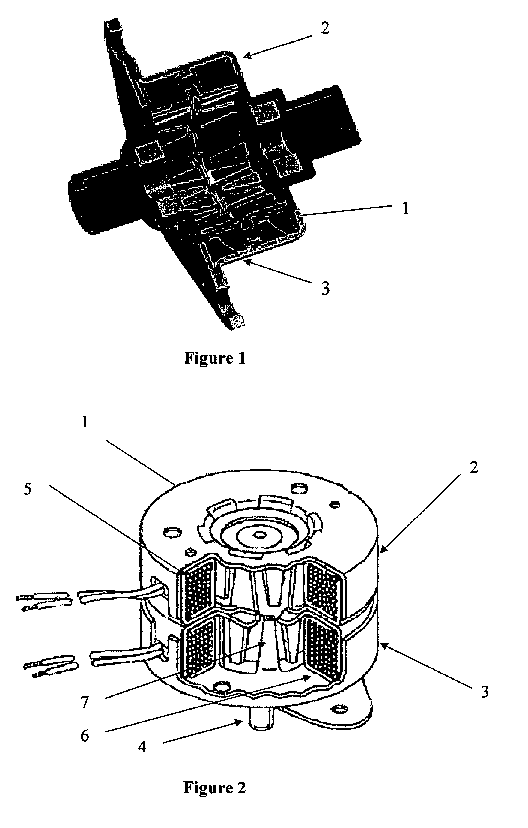 Integrated motor and resolver including absolute position capability