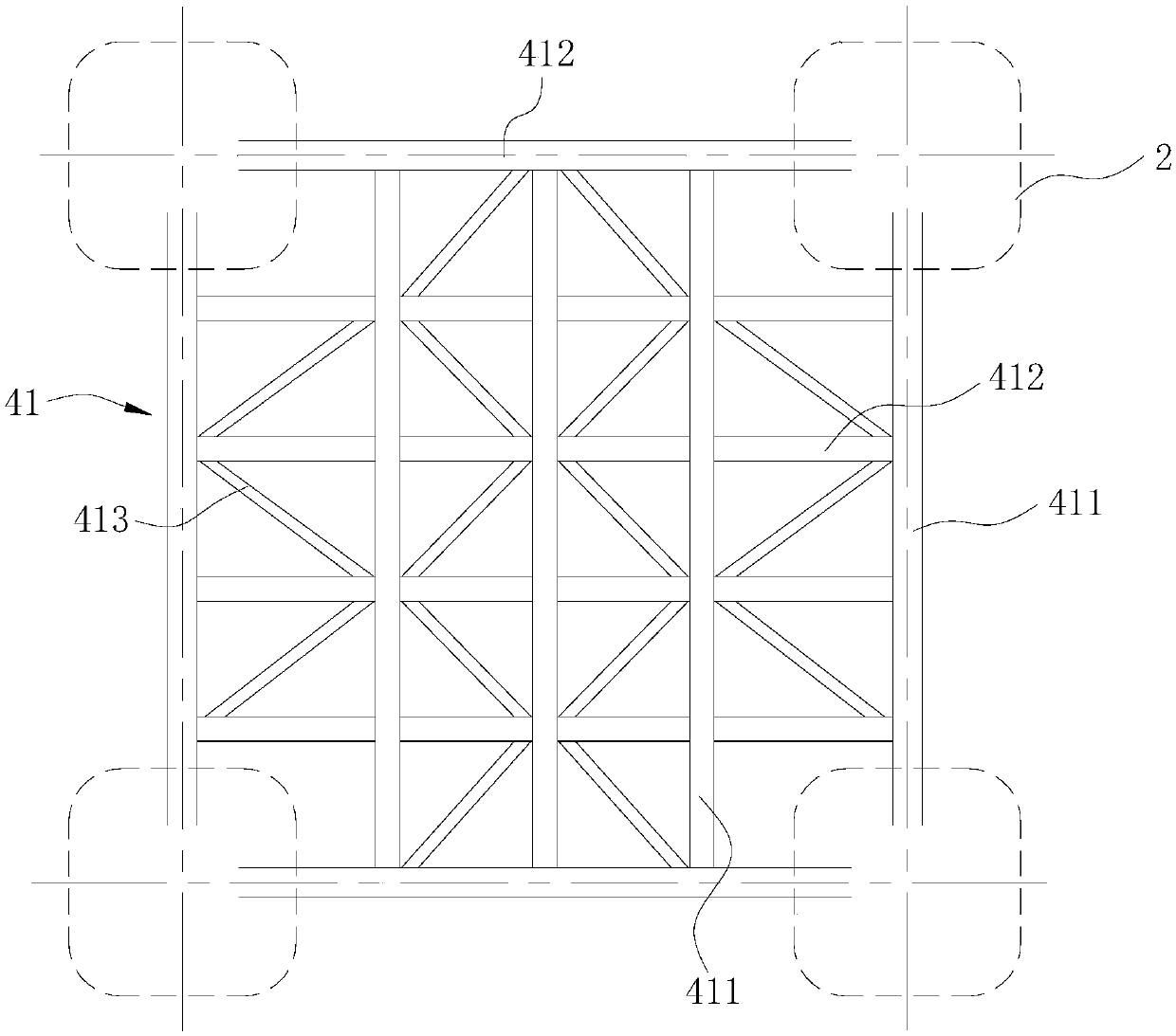 Small semi-submersible production oil storage platform