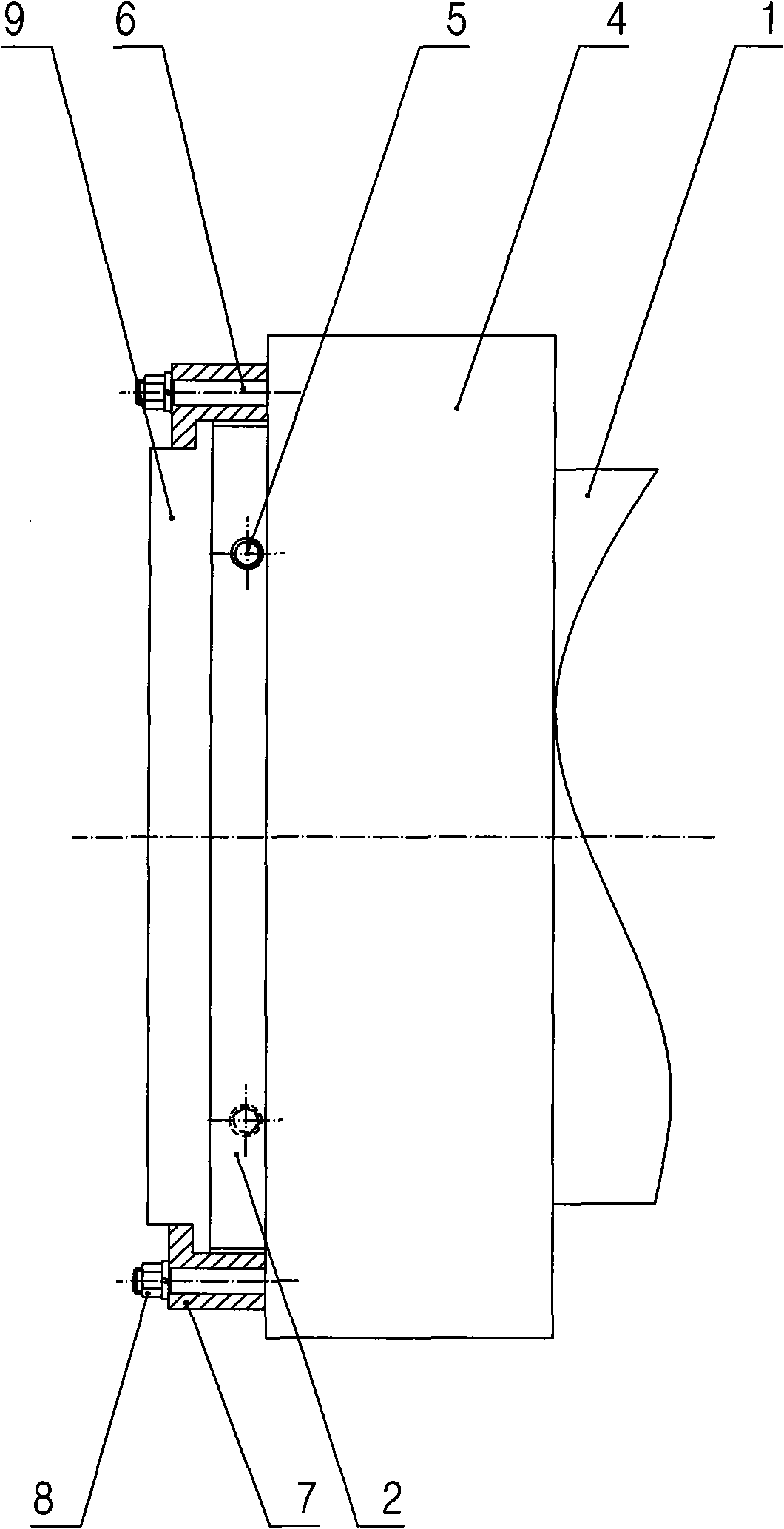 Sealing structure of vertical lift quick opening door