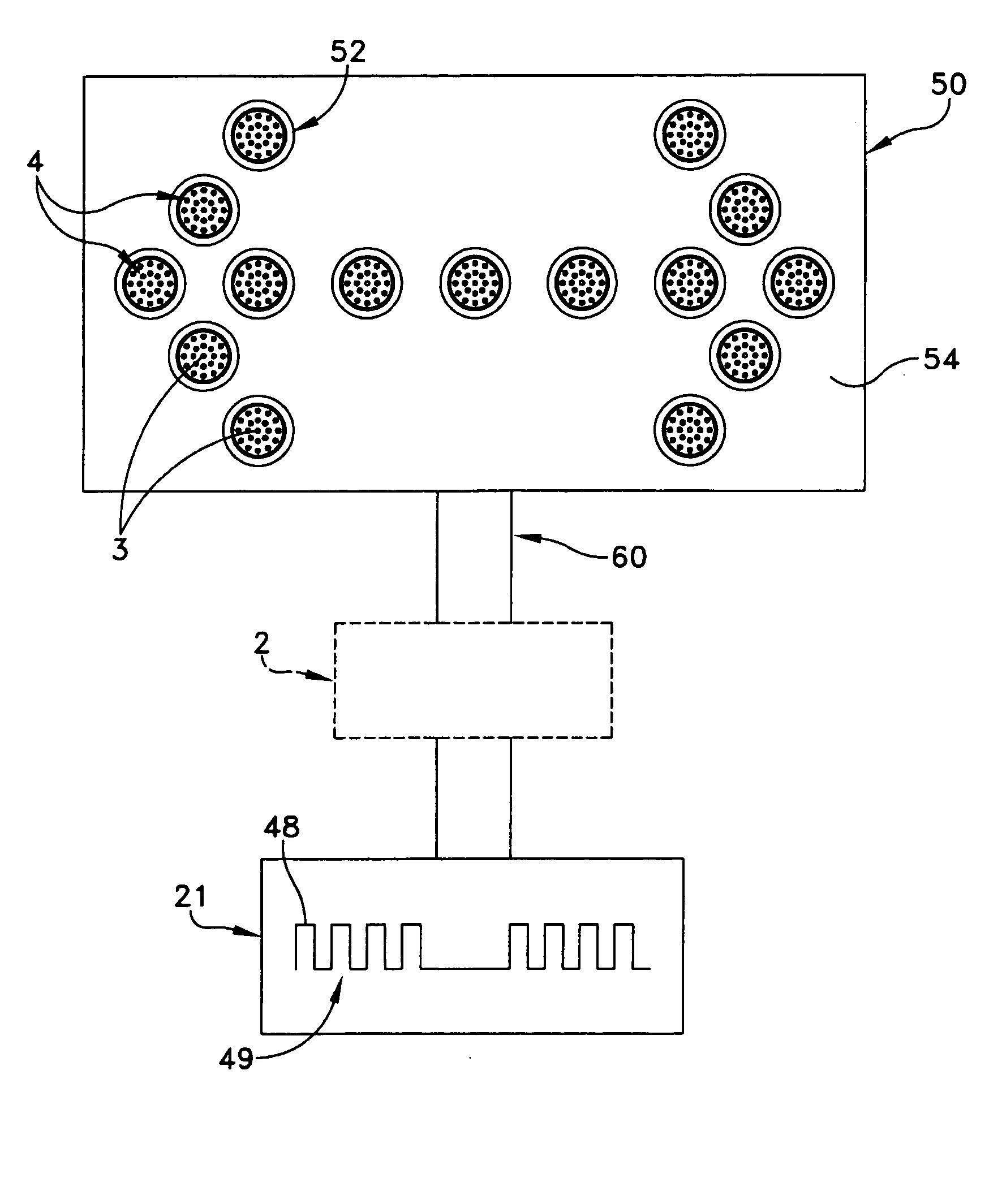 Burst pulse circuit for signal lights and method