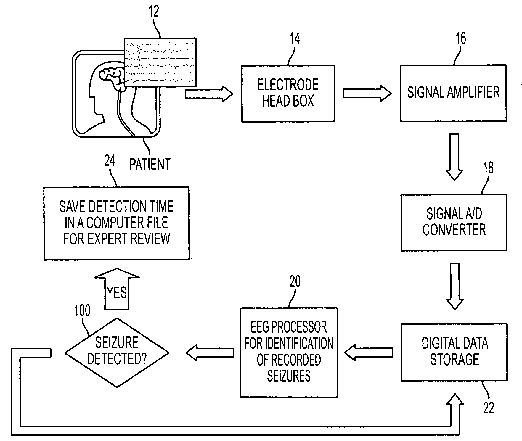 System for seizure monitoring and detection