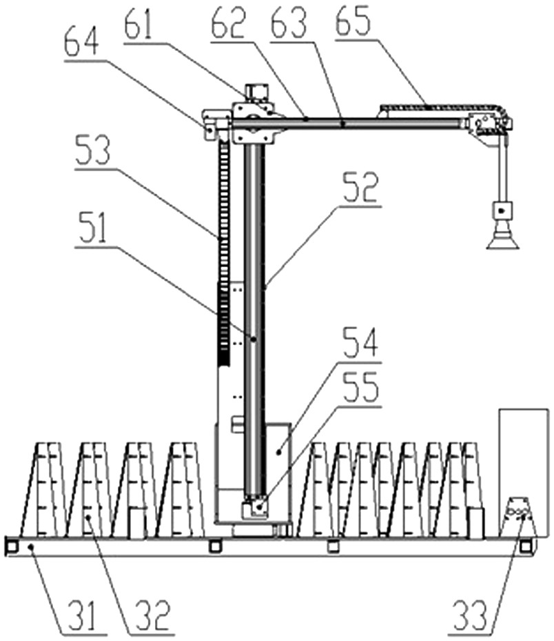 Full-automatic traffic cone collecting engineering vehicle