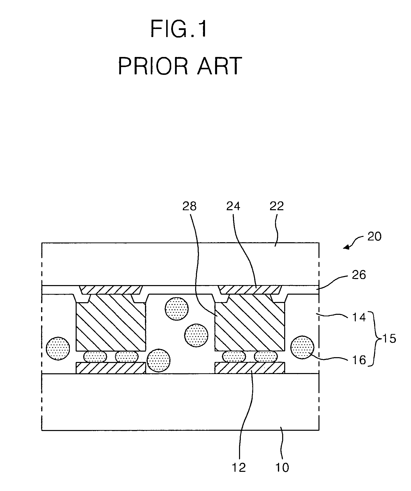 Insulating layer between bumps of semiconductor chip, and display panel using the same with anisotropic conductive film between semiconductor chip and substrate