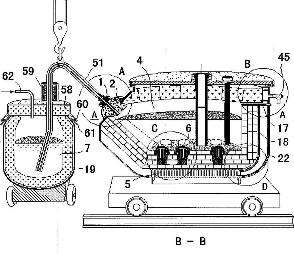 Bottom protrusion of heat-insulation furnace