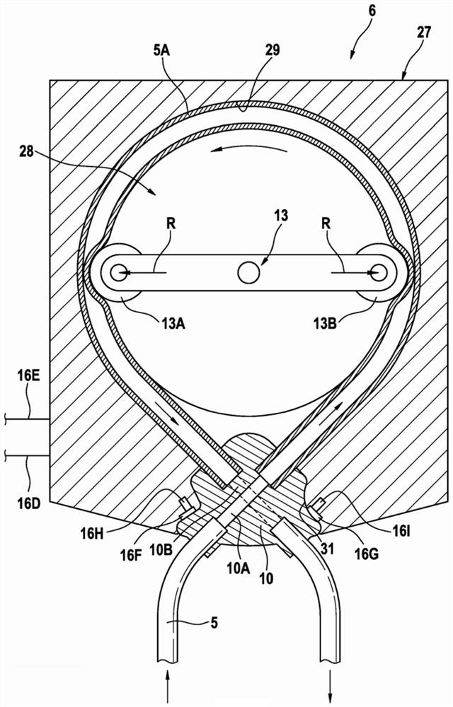 Medical treatment device, hose set for a medical treatment device and method for monitoring a peristaltic hose pump