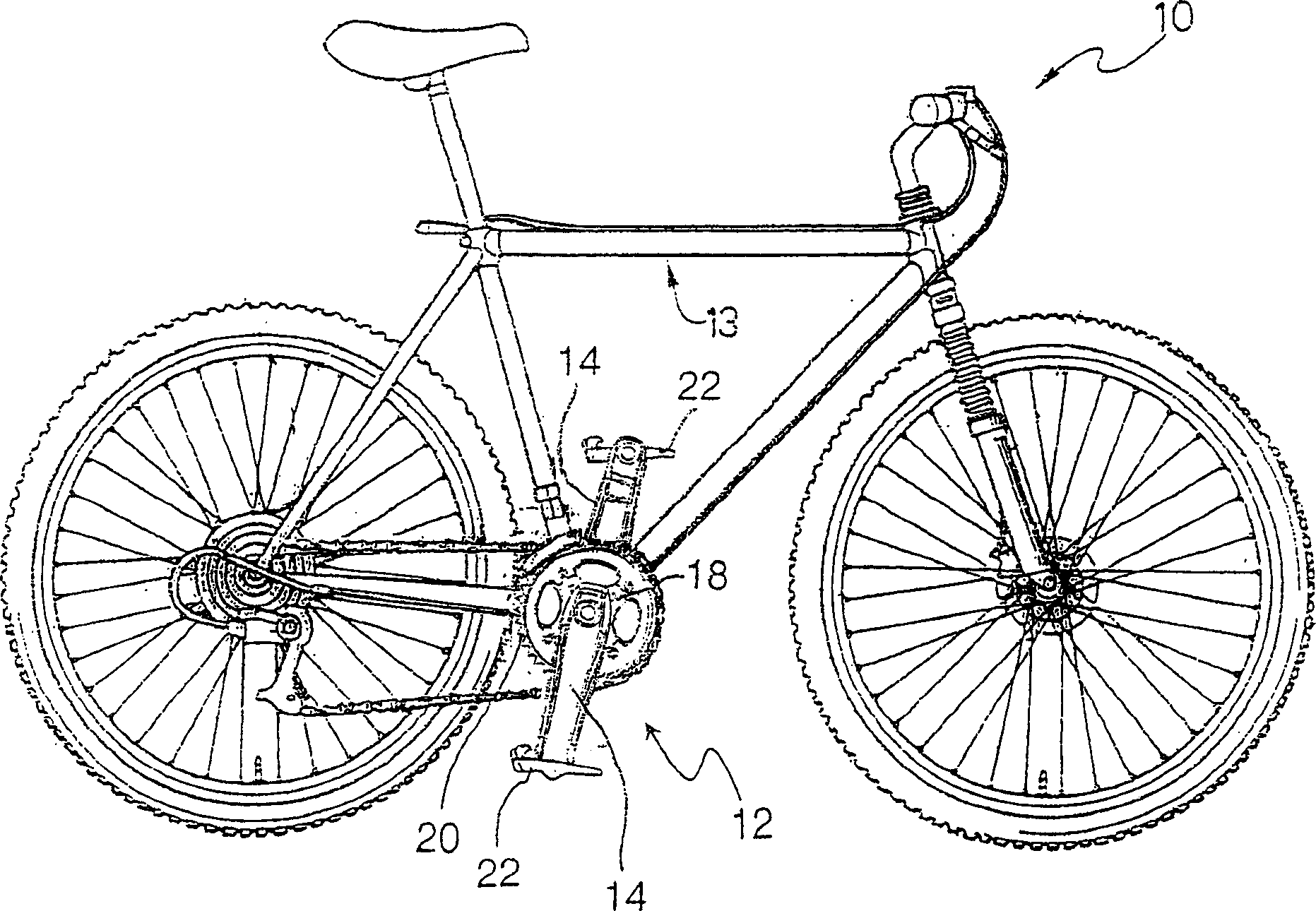 Crank web assembly of bicycle