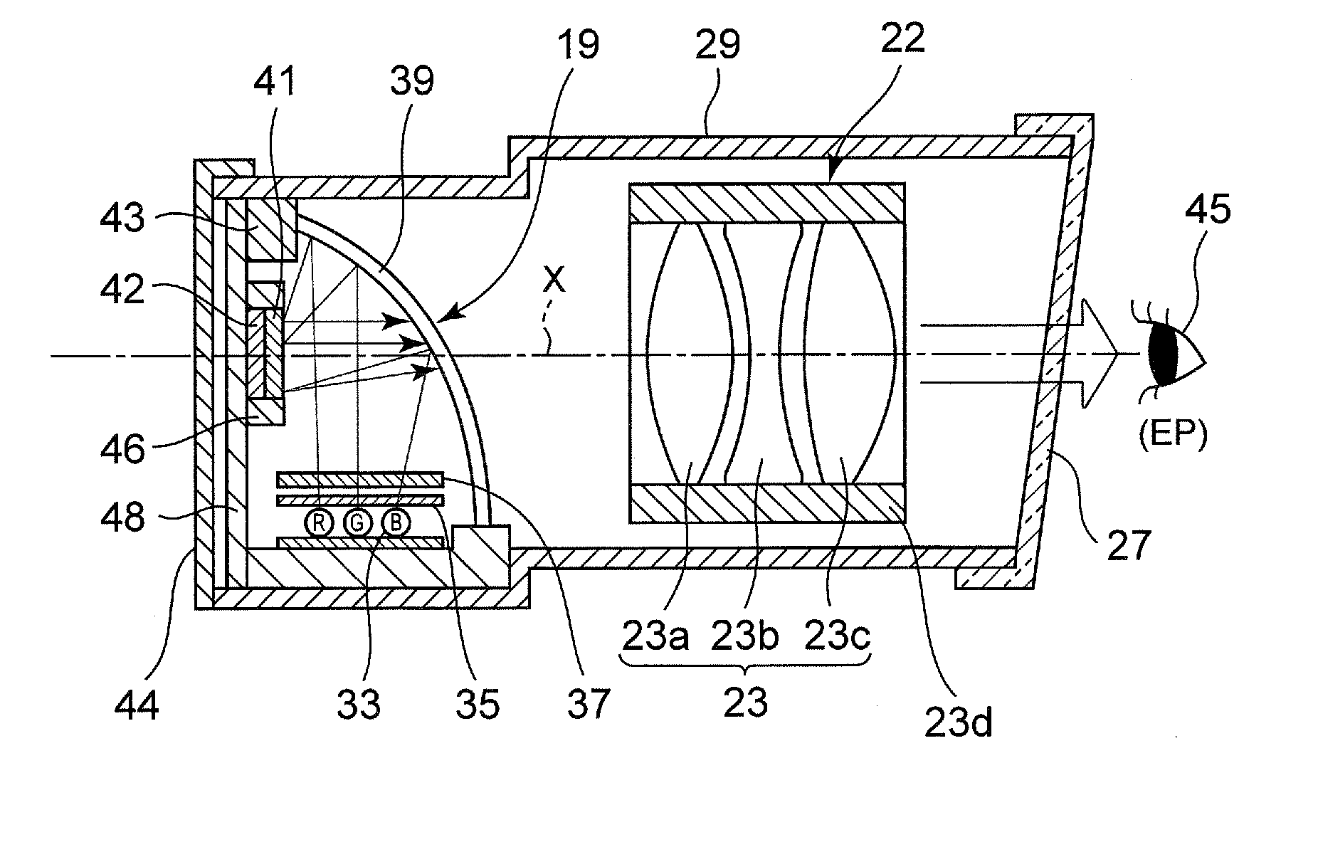 Eyepiece lens system, finder optical system, and electronic viewfinder of imaging apparatus and imaging apparatus