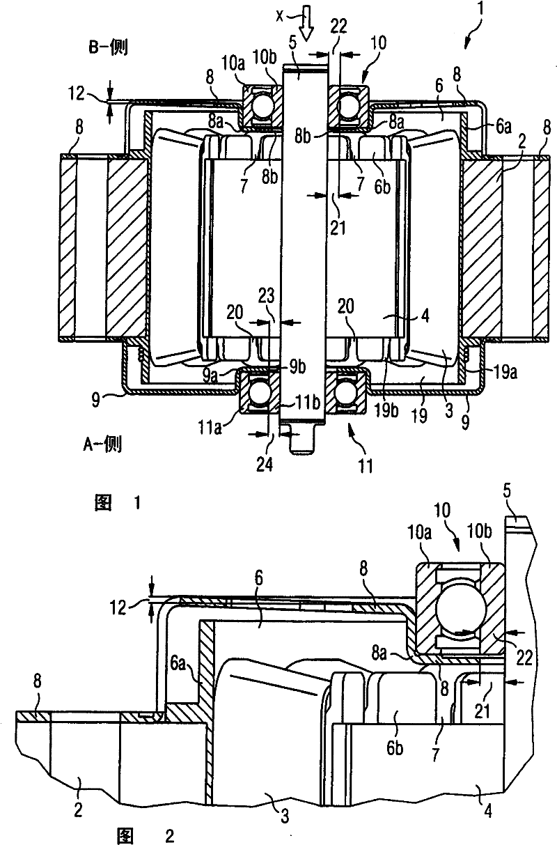Electrical machine with preloaded ball race and method for manufacturing the same