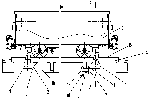 Automatic reset car arrester for cage