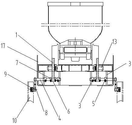 Automatic reset car arrester for cage