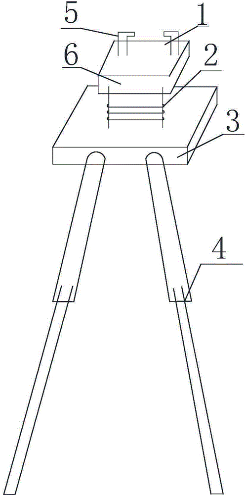 Light portable rock drill shock absorption support