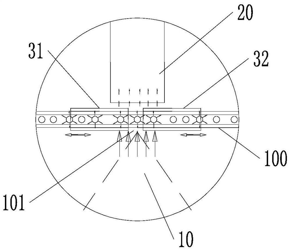 Variable grating micro-signal separation device and manufacturing method thereof