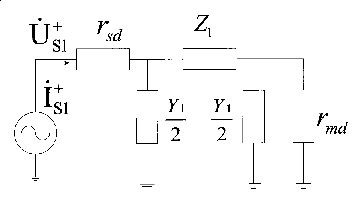 Uhv transmission line positive sequence and zero sequence parameter measurement method and system