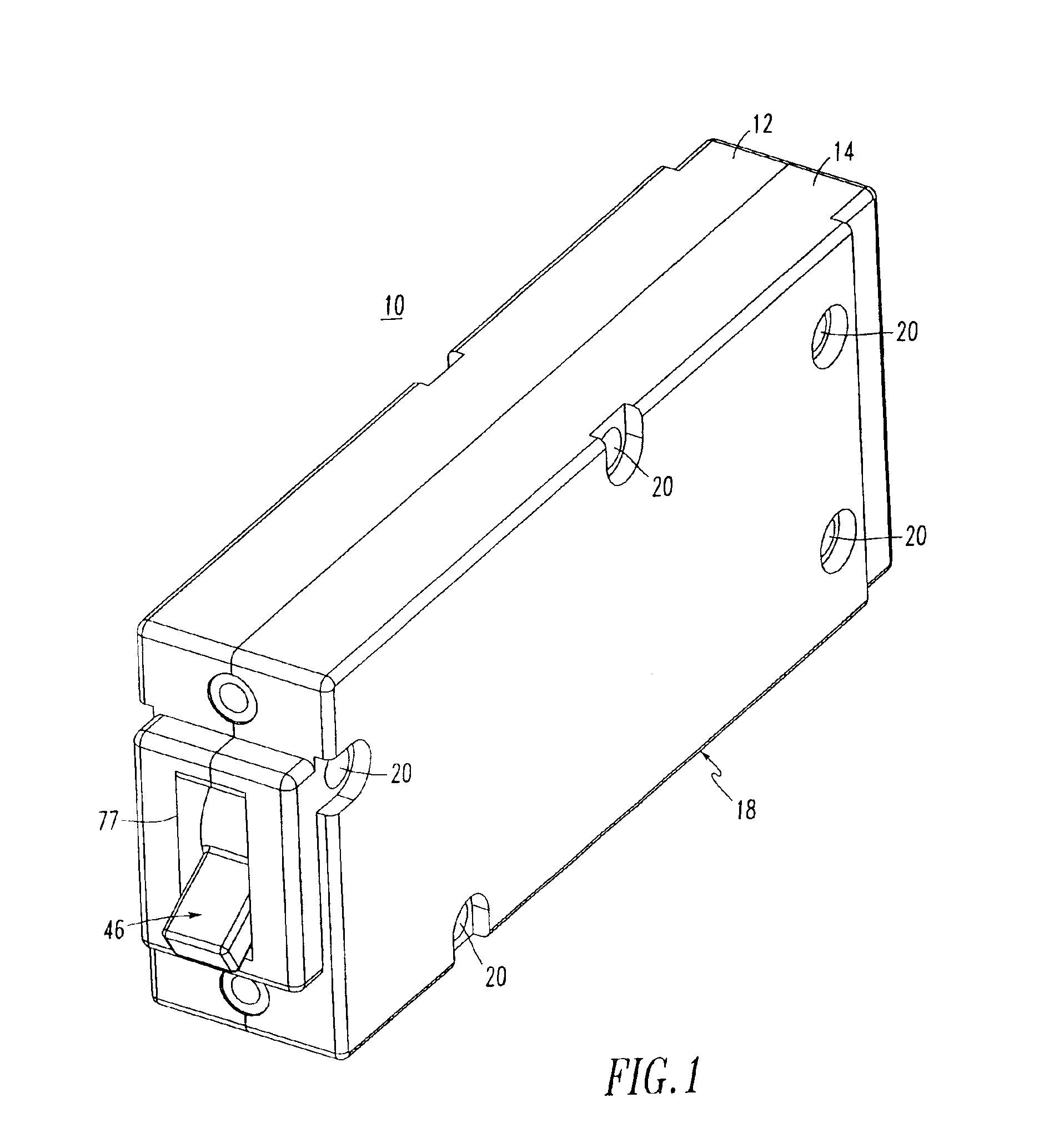 Circuit breaker including operating handle having one or more operating arms and extension springs