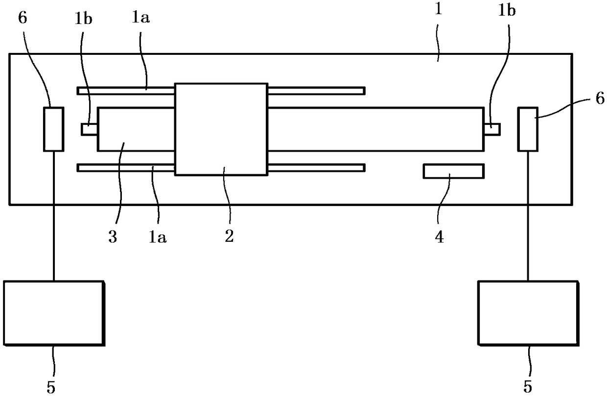 Linear moving system and laser processing device with linear moving system