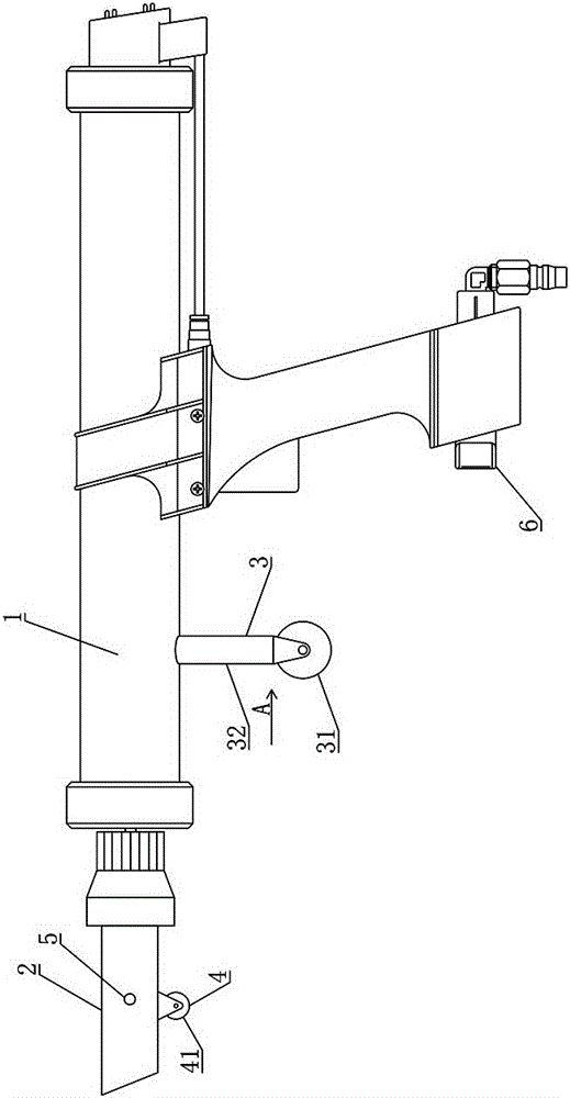 Glue application gun and glue application method of compartment covers