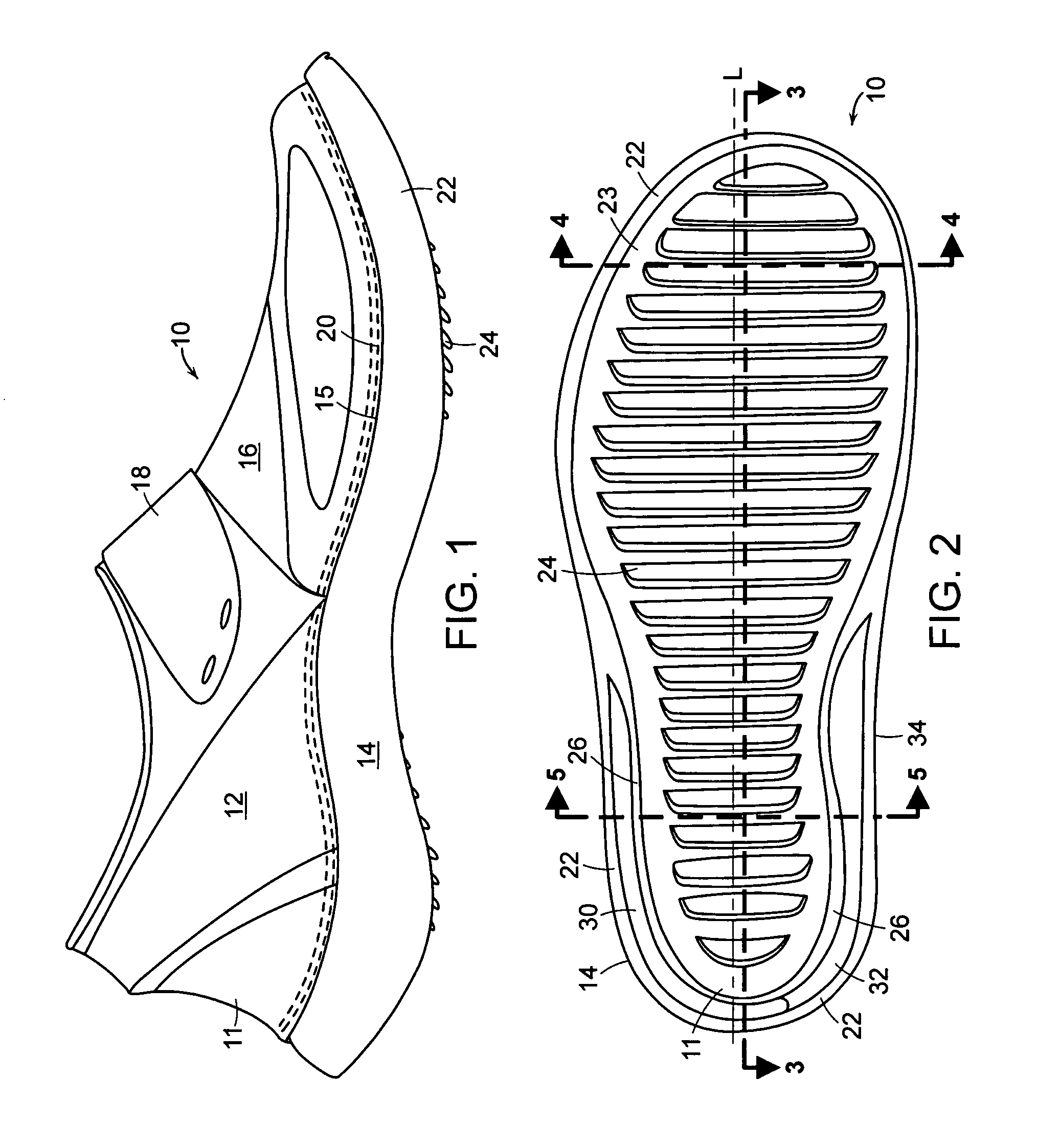 Sole for article of footwear for sand surfaces