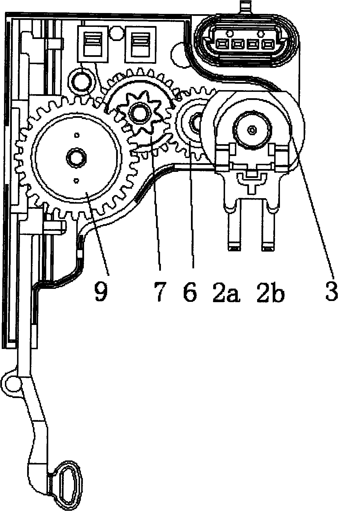 Bidirectional-movement mute electric door lock actuator