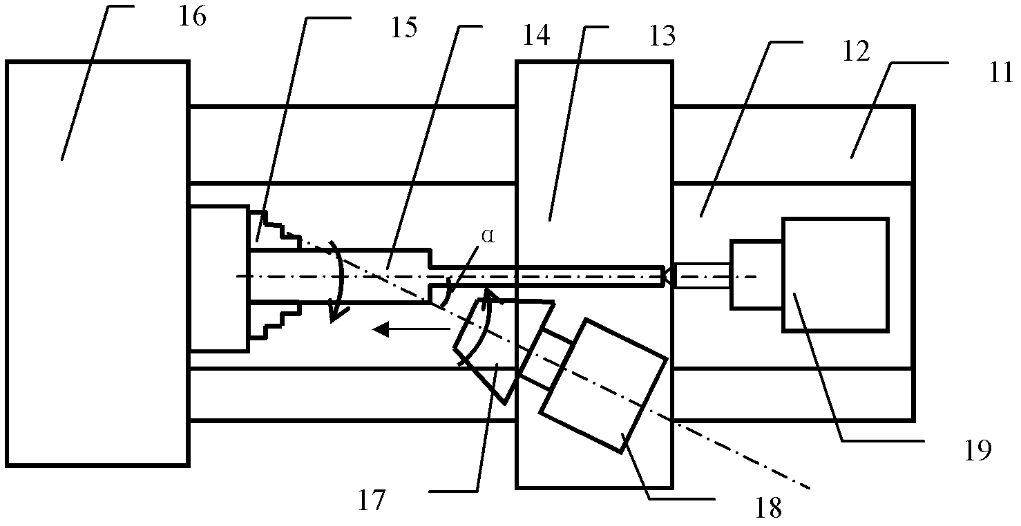 Small grinding wheel creep feed grinding processing method capable of adjusting cutting angle for engineering ceramic