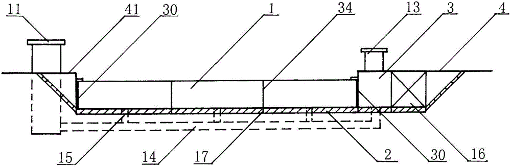 Combined type folding dam and construction method thereof
