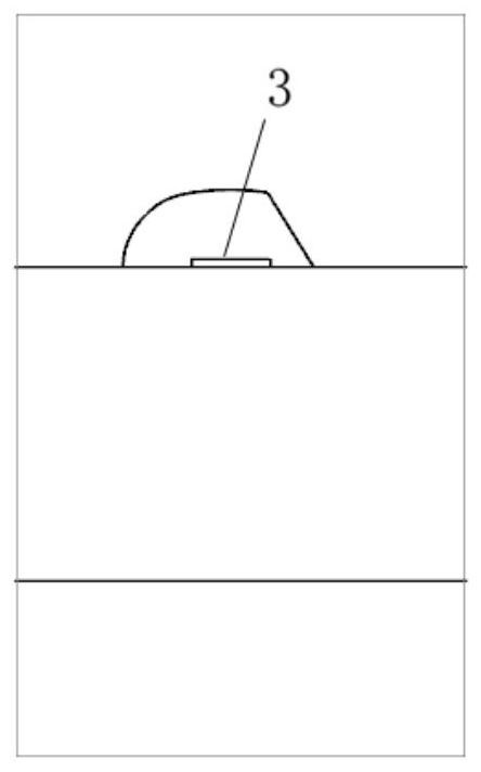 Crescent dune type impact air film cooling structure with transverse air flow grooves