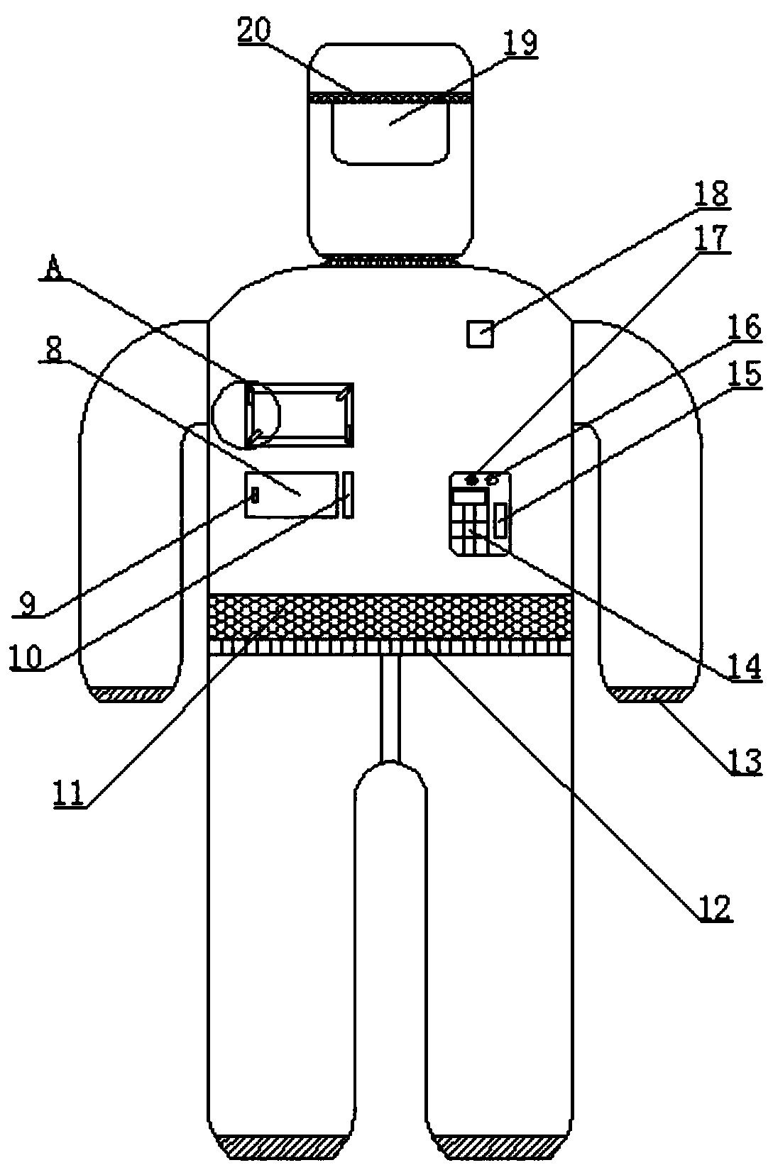 Medical protective air conditioning suit