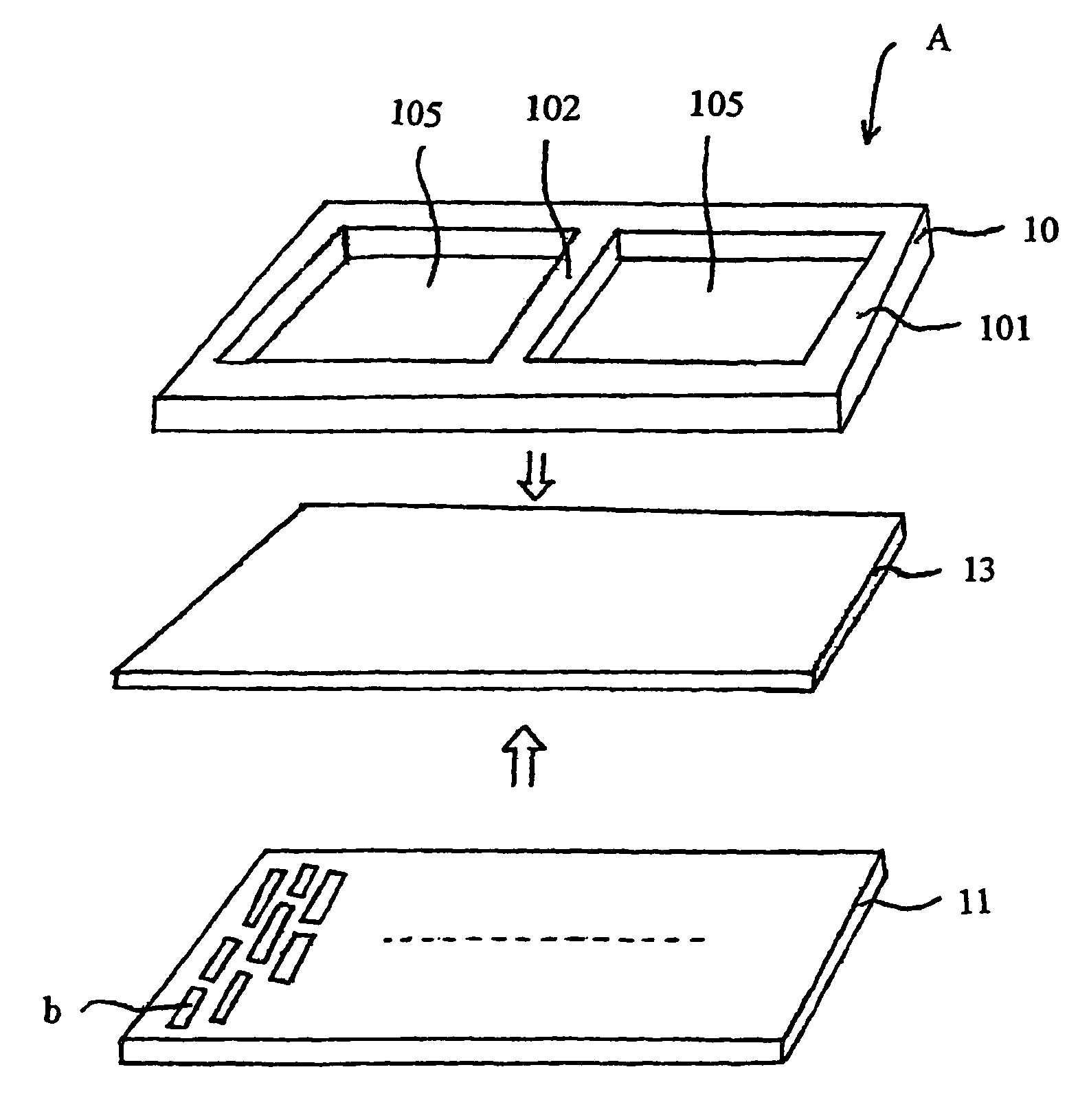 Gas separating unit and method for manufacturing the same