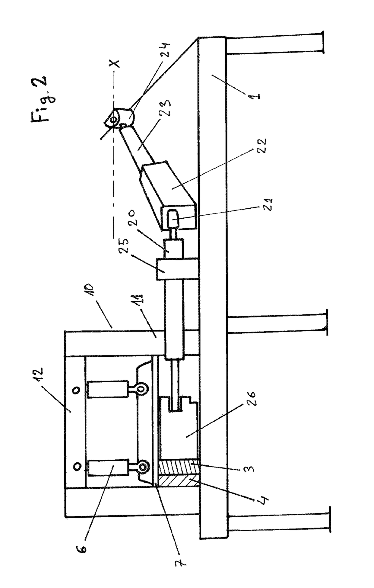Machine and method for the semi-continuous cold-bending of sections with low ductility