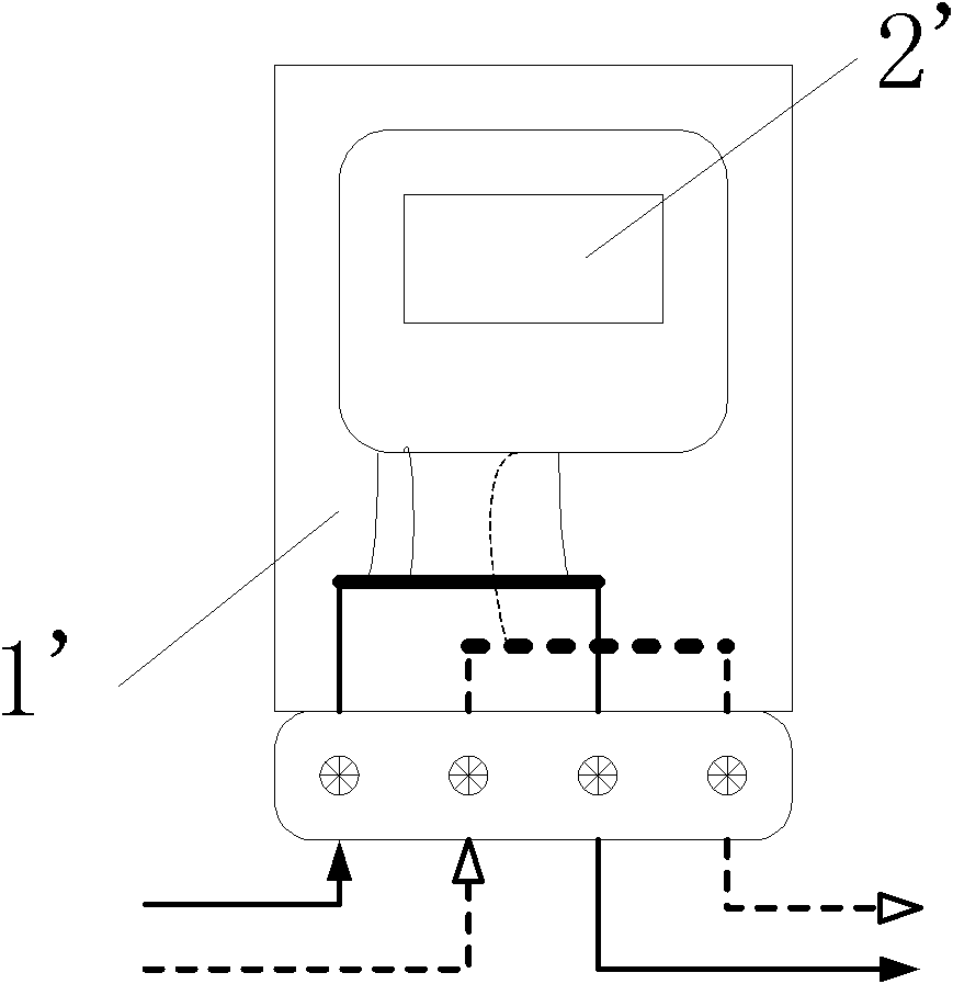 Double-current comparison circuit for electric energy metering chip