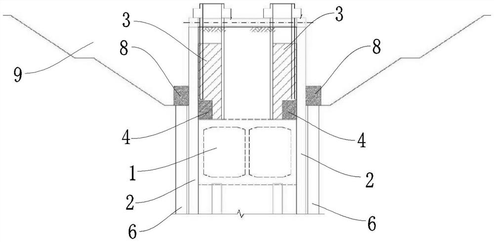 Construction method of combined protection structure of existing tunnel