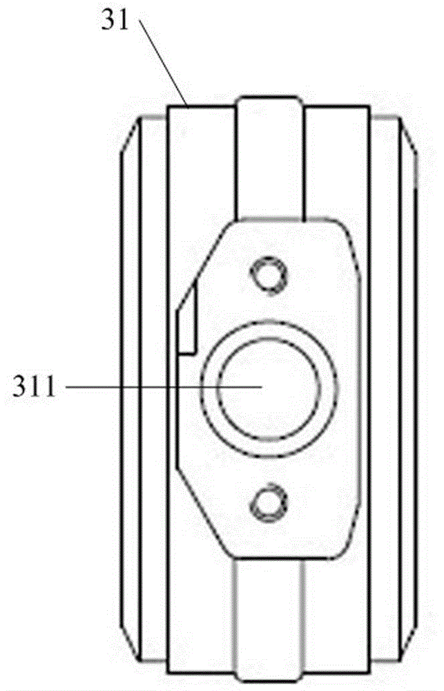 Pressure-limiting air escape auxiliary brake valve device with piston tappet with end face