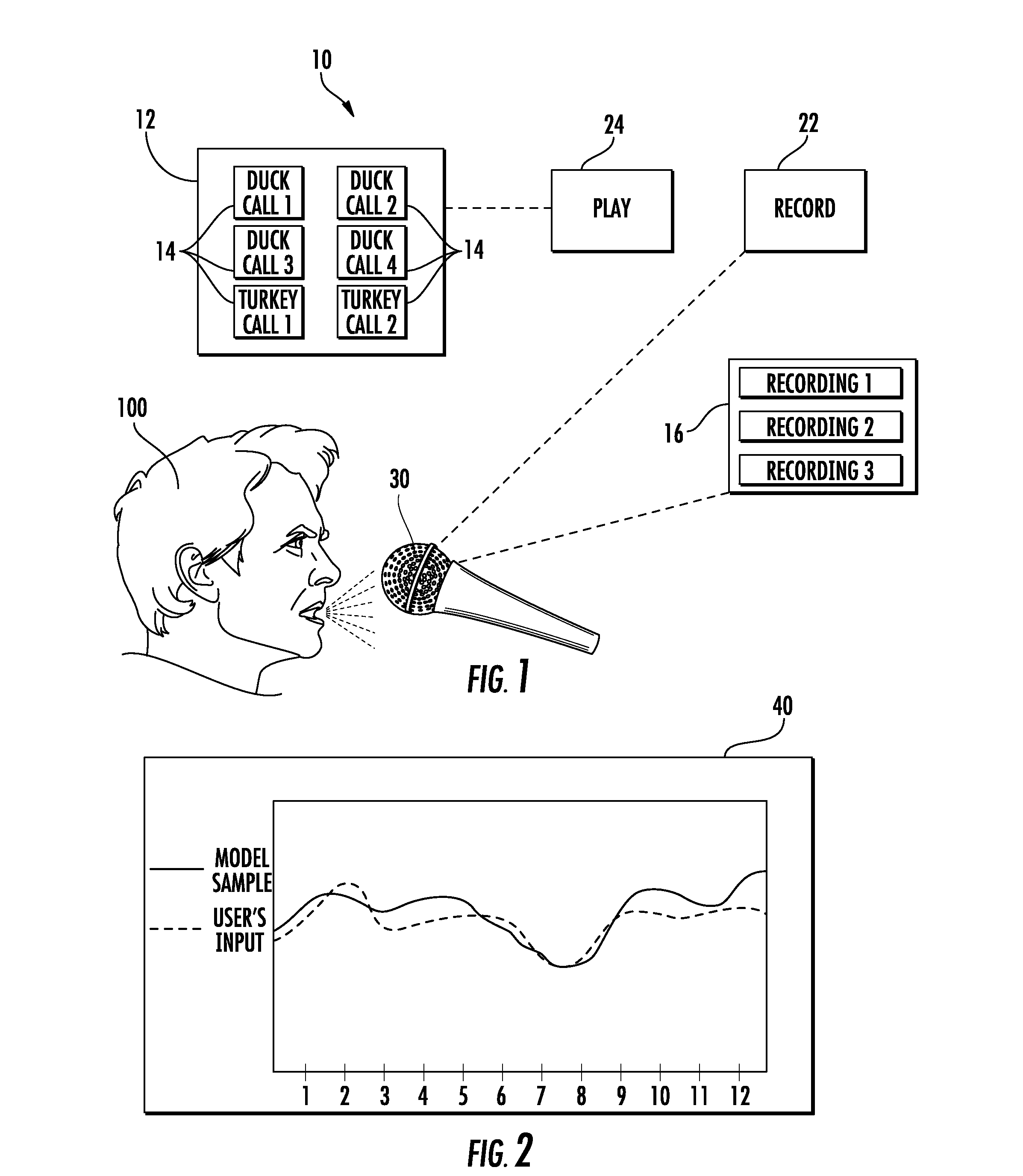 Vocal / instrumental training system and method of same