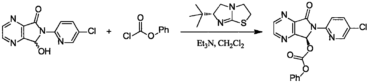 A method for synthesizing eszopiclone
