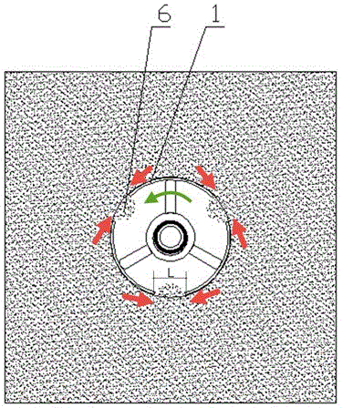 Drilling method and drill pipe for rotary cutting of soft coal seams to reduce resistance and protect holes